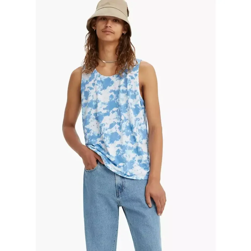 LEVI'S Men's Algoson Revised Crystal Blue Tank T-shirt - Size XL